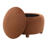 Temple &amp; Webster Tilly Velvet Storage Ottoman