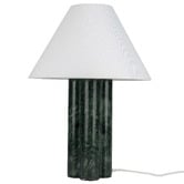 Temple &amp; Webster Alma Stacked Column Marble Table Lamp