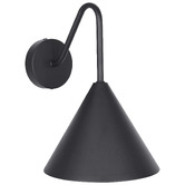 Temple &amp; Webster Presley Curved Arm Outdoor Wall Light