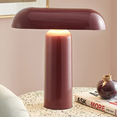 Temple &amp; Webster Larkin Iron LED &amp; Cordless Lamp with Charging Cable