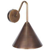 Temple &amp; Webster Presley Curved Arm Outdoor Wall Light
