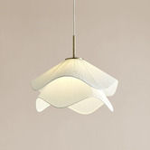 Temple &amp; Webster Molly Fabric Layered Pendant Light