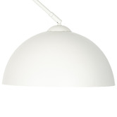 Temple &amp; Webster Kenzie Arc Marble &amp; Iron Floor Lamp