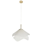 Temple &amp; Webster Molly Fabric Layered Pendant Light