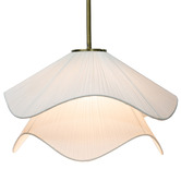 Temple &amp; Webster Molly Fabric Layered Pendant Light