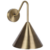 Temple &amp; Webster Presley Curved Arm Outdoor Wall Light