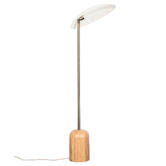 Temple &amp; Webster Arthur Asymmetrical Rubberwood Floor Lamp
