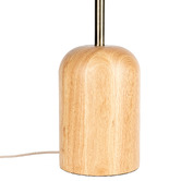 Temple &amp; Webster Arthur Asymmetrical Rubberwood Floor Lamp