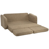 Temple &amp; Webster Nani 3 Seater Queen Upholstered Sofa Bed
