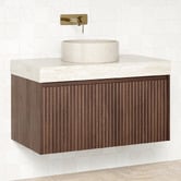 Temple &amp; Webster Florence 900mm Wall Hung Single Vanity