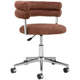Temple &amp; Webster Astrid Chenille Office Chair