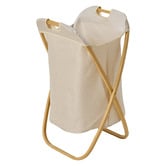Temple &amp; Webster Bamboo Foldable Laundry Hamper