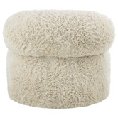 Temple &amp; Webster Dolly Faux Fur Swivel Accent Chair