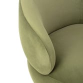 Temple &amp; Webster Tilly Velvet Swivel Armchair