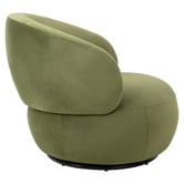 Temple &amp; Webster Tilly Velvet Swivel Armchair