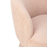 Temple &amp; Webster Eloise Chenille Swivel Armchair