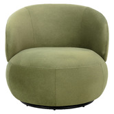 Temple &amp; Webster Tilly Velvet Swivel Armchair