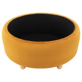 Temple &amp; Webster Tilly 90cm Velvet Storage Ottoman