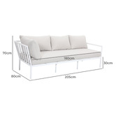 Temple &amp; Webster 5 Seater Kamari Outdoor Modular Lounge Set