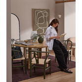 Temple &amp; Webster Olive Hans Wegner Wishbone Replica Solid Beech Wood Dining Chairs