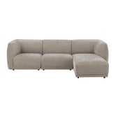 Temple &amp; Webster Vivian 4 Seater Sofa with Chaise