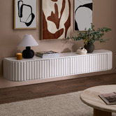 Temple &amp; Webster Hayley Curved Wall-Mounted TV Unit
