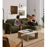 Temple &amp; Webster Orson 4 Seater Upholstered Sofa with Chaise
