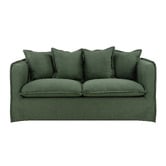 Temple &amp; Webster Montauk 2 Seater Upholstered Slipcover Sofa
