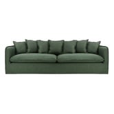 Temple &amp; Webster Montauk 4 Seater Upholstered Slipcover Sofa