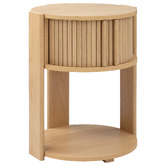 Temple &amp; Webster Tammy Tambour Bedside Table