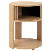 Temple &amp; Webster Tammy Tambour Bedside Table