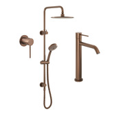 Temple &amp; Webster Clovelly Bronze Tall Mixer Tapware &amp; Shower Package