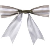 Temple &amp; Webster Stripe Bow Christmas Tree Clips