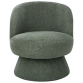 Temple &amp; Webster Eloise Chenille Swivel Armchair