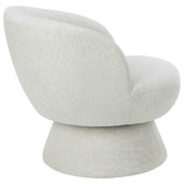 Temple &amp; Webster Eloise Chenille Swivel Armchair