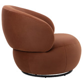 Temple &amp; Webster Tilly Velvet Swivel Armchair