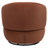 Temple &amp; Webster Tilly Velvet Swivel Armchair