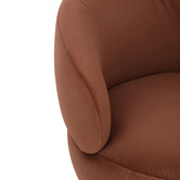 Temple &amp; Webster Tilly Velvet Swivel Armchair