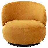 Temple &amp; Webster Tilly Velvet Swivel Armchair
