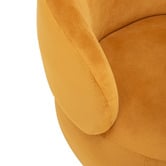 Temple &amp; Webster Tilly Velvet Swivel Armchair