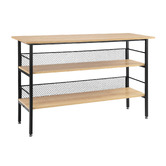 Temple &amp; Webster Obera Kitchen Island Bench with Storage