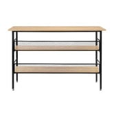 Temple &amp; Webster Obera Kitchen Island Bench with Storage