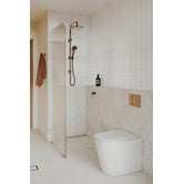 Temple &amp; Webster Clovelly 200mm Bronze Wall Tapware &amp; Shower Package