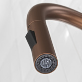 Temple &amp; Webster Clovelly Bronze Pull-Out Sink Mixer &amp; Bowral Fireclay Sink Package