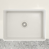 Temple &amp; Webster Clovelly Antique Brass Gooseneck Sink Mixer &amp; Bowral Fireclay Sink Package