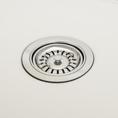 Temple &amp; Webster Clovelly Brushed Gold Pull-Out Sink Mixer &amp; Bowral Fireclay Sink Package