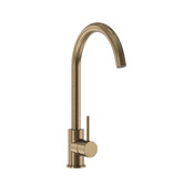Temple &amp; Webster Clovelly Antique Brass Sink Mixer &amp; Bowral 480mm Fireclay Sink Package