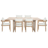 Temple &amp; Webster 6 Seater Venice Outdoor Dining Table &amp; Chair Set