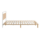 Temple &amp; Webster Aylen Bamboo Bed Frame &amp; Pocket Spring Mattress Set