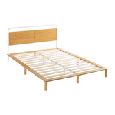 Temple &amp; Webster Aylen Bamboo Bed Frame &amp; Pocket Spring Mattress Set